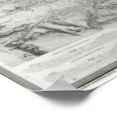 Voorbereidende kaart van het Suezkanaal, 1855 Poster (Hoek)