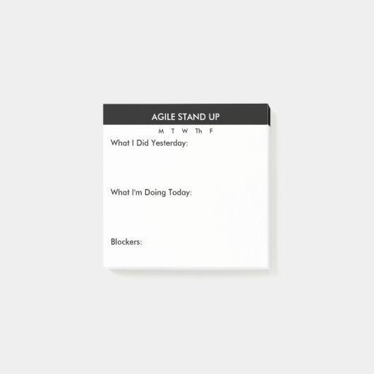 Voorbereidende notities voor de standaard post-it® notes (Voorkant)