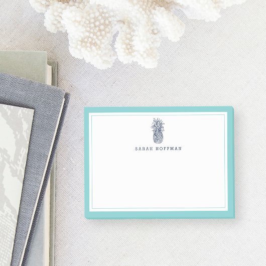 Voorbereiding anananas | Aqua & marine gepersonali Post-it® Notes