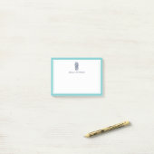 Voorbereiding anananas | Aqua & marine gepersonali Post-it® Notes (Op bureau)