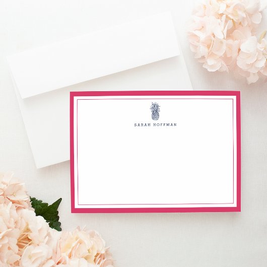 Voorbereiding anananas | Gepersonaliseerde schrijf Notitiekaartje