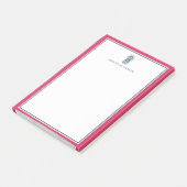 Voorbereiding anananas | Roze en marine gepersonal Post-it® Notes (Schuin)