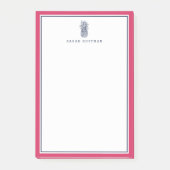 Voorbereiding anananas | Roze en marine gepersonal Post-it® Notes (Voorkant)