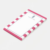 Voorbereiding anananas | Roze en marine gepersonal Post-it® Notes (Schuin)