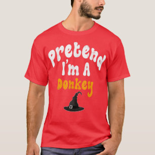 Voorbereiding Im A Donkey Costume Halloween Party T-shirt