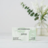 Voorbereiding inkomstenbelasting visitekaartje (Staand voorkant)