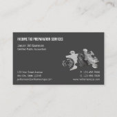 Voorbereiding inkomstenbelasting visitekaartje (Voorkant)