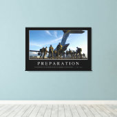 Voorbereiding: Inspirerend prijsopgave Canvas Afdruk (Insitu (Houten vloer))