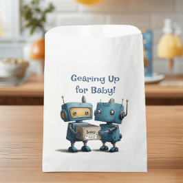 Voorbereiding op Baby Robot Baby shower Bedankzakje