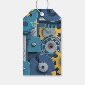 Voorbereiding op Baby Robot Baby shower Cadeaulabel (Achterkant)