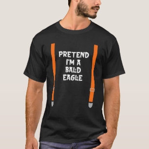 Voorbereiding van Bald Eagle Lazy Halloween Party  T-shirt