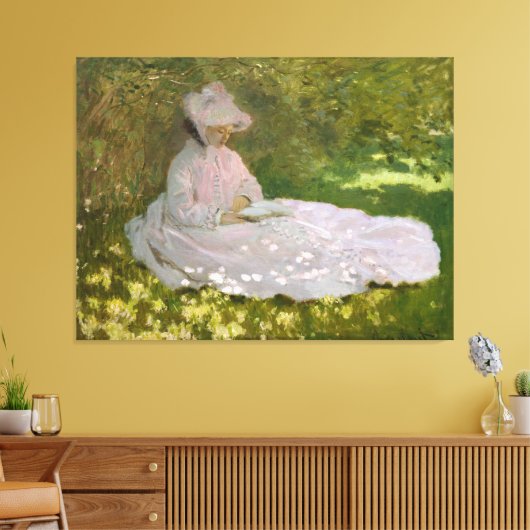Voorbereiding van Claude Monet Canvas Afdruk (Insitu (Woonkamer))