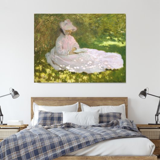 Voorbereiding van Claude Monet Canvas Afdruk (Insitu (Slaapkamer))