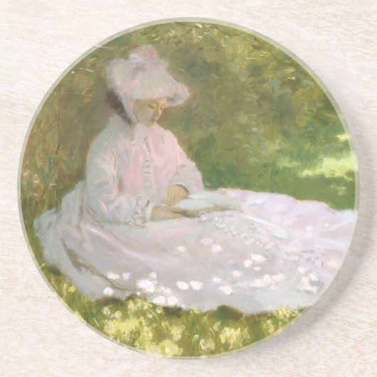 Voorbereiding van Claude Monet Zandsteen Onderzetter (Voorkant)