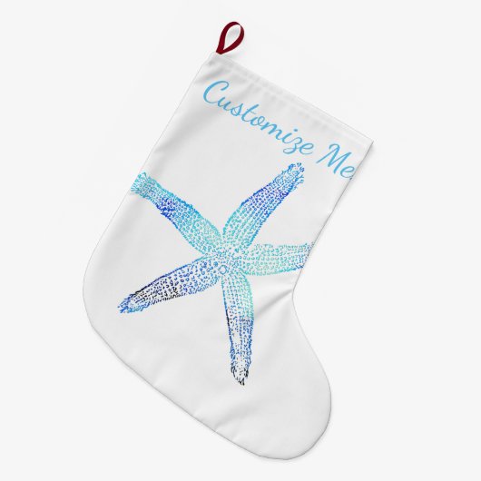 Voorbereiding van de kerststaartvis grote kerstsok (Voorkant (Hangend))