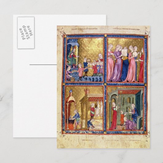 Voorbereiding van de Passover Briefkaart (Voorkant / Achterkant)