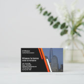 Voorbereiding van inkomstenbelasting visitekaartje (Staand voorkant)