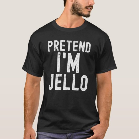 Voorbereiding van Jello Lazy Halloween Costume Par T-shirt (Voorkant)