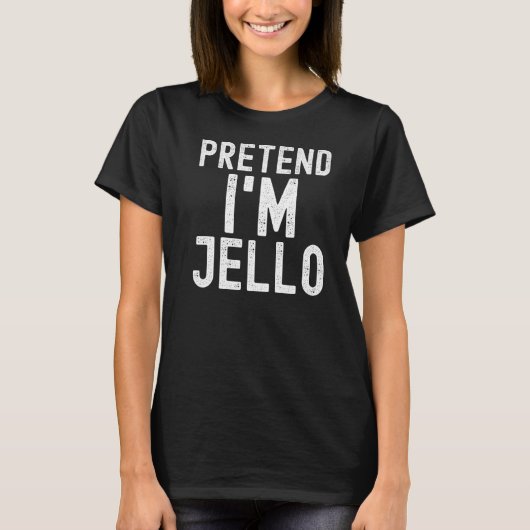 Voorbereiding van Jello Lazy Halloween Costume Par T-shirt (Voorkant)