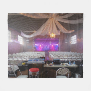 Voorbereiding voor een concert fleece deken