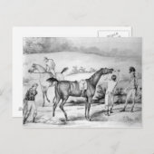 Voorbereiding voor een Race Briefkaart (Voorkant / Achterkant)