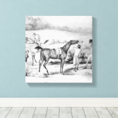 Voorbereiding voor een Race Canvas Afdruk (Insitu (Houten vloer))