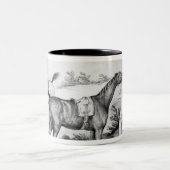 Voorbereiding voor een Race Tweekleurige Koffiemok (Center)