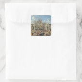 Voorbereiding voor Fireworks Display 2 Vierkante Sticker (Tas)