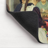 Voorbereiding voor Kerstmis 1896 Muismat (Hoek)