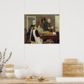 Voorbereiding voor Kerstmis 1896 Poster (Keuken)