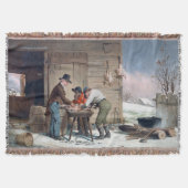 Voorbereiding voor Kerstmis Francis Edmonds 1851 Deken (Voorkant)