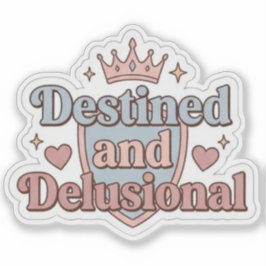 Voorbestemd en Bedrieglijk - Grappig Fantasy Boek Sticker