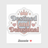 Voorbestemd en Bedrieglijk - Grappig Fantasy Boek Sticker (Vel)