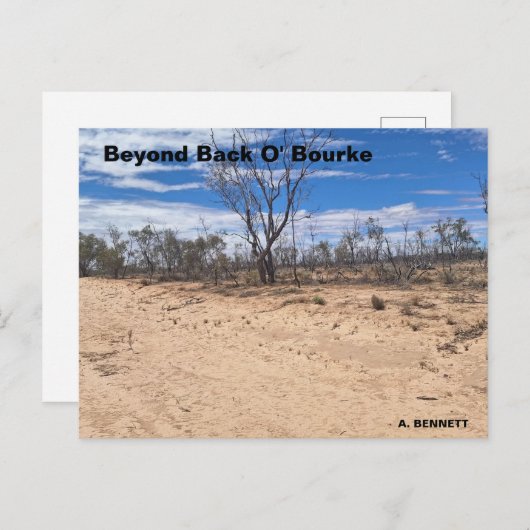 Voorbij Back O' Bourke Briefkaart (Voorkant / Achterkant)