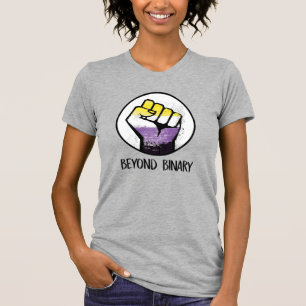 Voorbij binair t-shirt