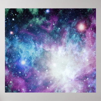 Voorbij de Abstracte wereldwonderen van de kosmos Poster