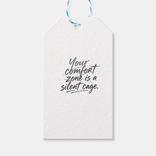 Voorbij de comfortzone cadeaulabel (Voorkant)