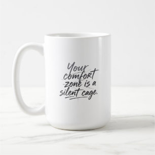 Voorbij de comfortzone koffiemok