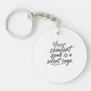Voorbij de comfortzone sleutelhanger