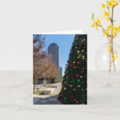 Voorbij de Dallas Kerstboom Kaart (Gele Bloem)
