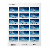Voorbij de horizon: Concorde van achteren Etiket (Full Sheet)