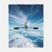 Voorbij de horizon: Concorde van achteren Fleece Deken (Voorkant)