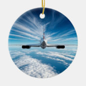 Voorbij de horizon: Concorde van achteren Keramisch Ornament (Voorkant)