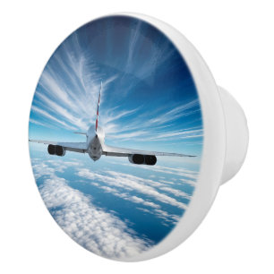 Voorbij de horizon: Concorde van achteren Keramische Knop