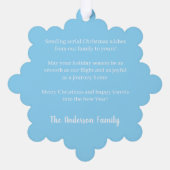 Voorbij de horizon: Concorde van achteren Ornament Kaart (Achterkant)