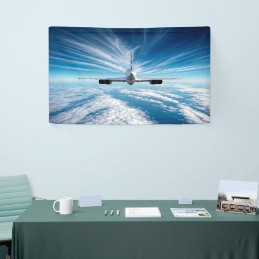 Voorbij de horizon: Concorde van achteren Spandoek (Beurs)