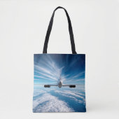 Voorbij de horizon: Concorde van achteren Tote Bag (Voorkant)
