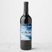 Voorbij de horizon: Concorde van achteren Wijn Etiket (Voorkant)