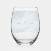 Voorbij de horizon: Concorde van achteren Wijnglas Zonder Voet (Voorkant)