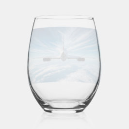 Voorbij de horizon: Concorde van achteren Wijnglas Zonder Voet